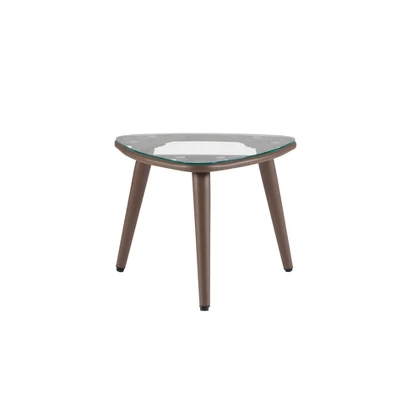 3pc Bertram Outdoor Wicker Conversation Set Gray - Linon - Image 8