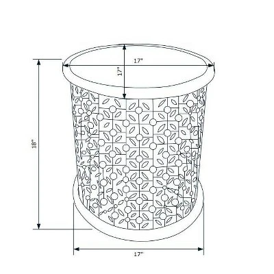 Lainey Side Table - Linon - Image 6