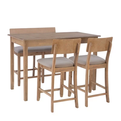 4pc Jordan Tavern Counter Height Dining Set - Linon - Image 14