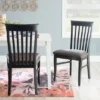 Set Of 2 Smythe Upholstered Chairs Black - Linon