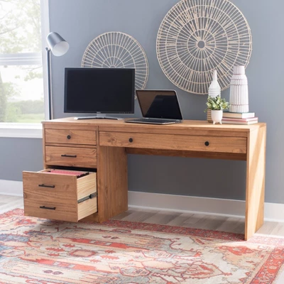 Vanessa Desk 1 File Cabinet - Linon - Image 10