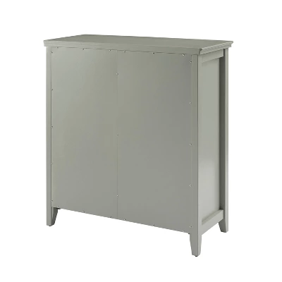 Largo Double Door Cabinet Gray - Linon - Image 6