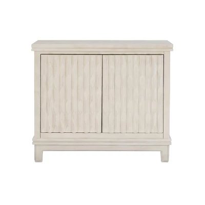 Seaton Carved Cabinet Cream - Linon - Image 3