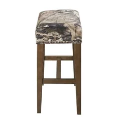 Walt Backless Barstool Wood Camo - Linon