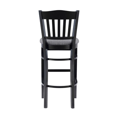 Set Of 2 Maryah Upholstered Barstools Black - Linon - Image 6