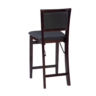 25" Torrin Folding Counter Height Barstool Espresso - Linon - Image 4