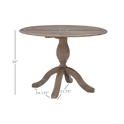 Torino Dining Tables Rustic Brown - Linon - Image 13