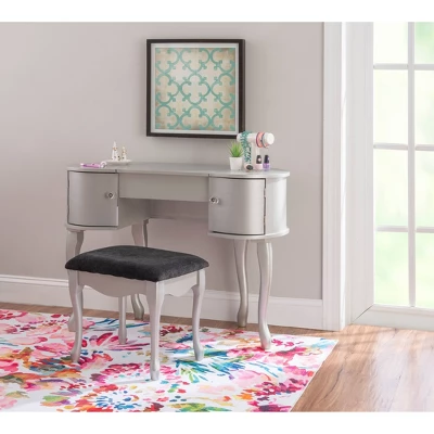 Paloma Vanity Set Silver - Linon - Image 13