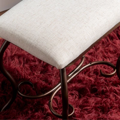 Clarisse Metal Vanity Set Brown - Linon - Image 9