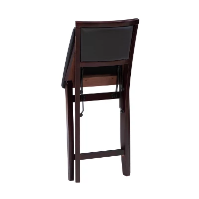 25" Torrin Folding Counter Height Barstool Espresso - Linon - Image 7