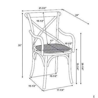 Helia Arm Chair Ash Gray - Linon - Image 8