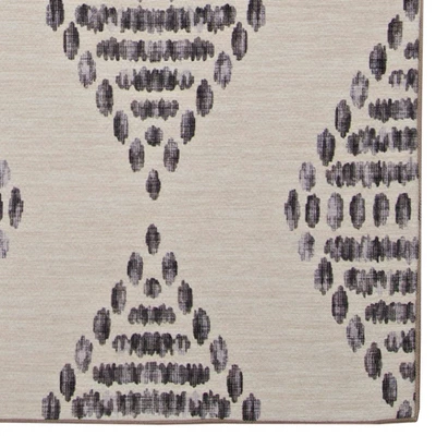 Warson Washable Outdoor Rug Ivory/Brown - Linon - Image 2