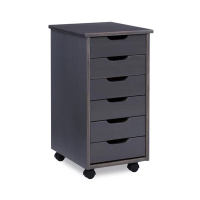 Cary 6 Drawer Rolling Storage Cart - Linon - Image 16
