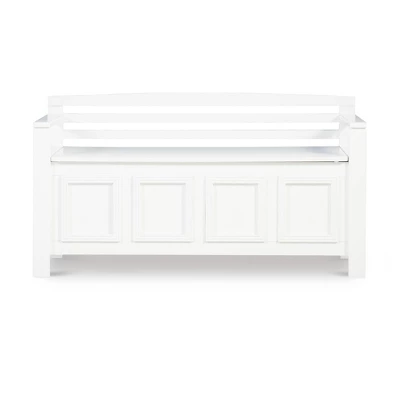 Laredo Storage Bench White - Linon - Image 2