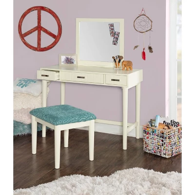 Garbo Vanity Set Cream - Linon - Image 8