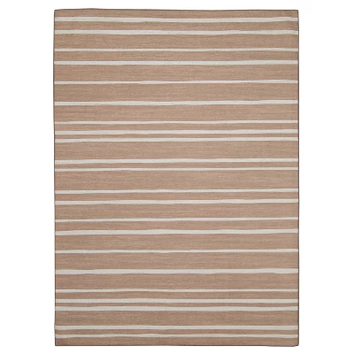 Nimbus Washable Outdoor Rug Tan/Ivory - Linon - Image 10