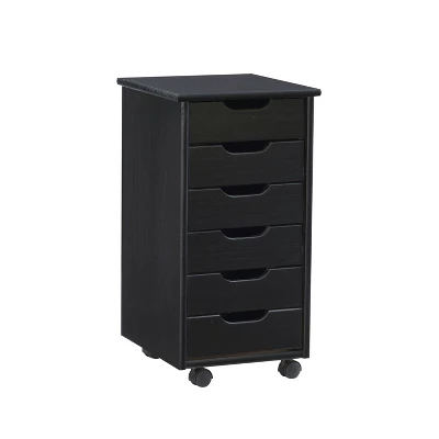Cary 6 Drawer Rolling Storage Cart - Linon - Image 18