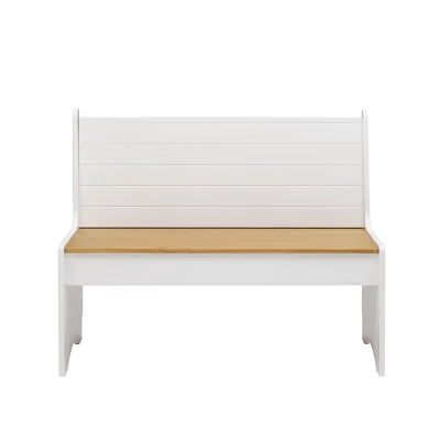 Large Merrill Back Rest Bench - Linon - Image 2