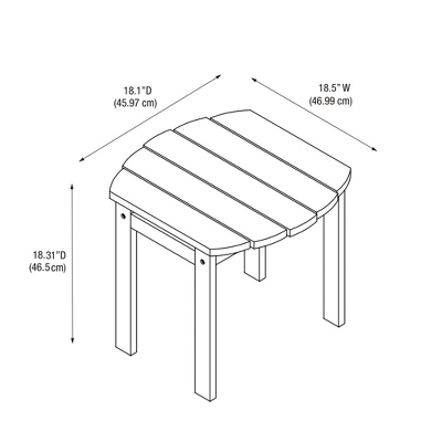 Adirondack End Table - Linon - Image 9