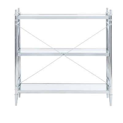 Pinnacle Floor Console Chrome - Linon - Image 4