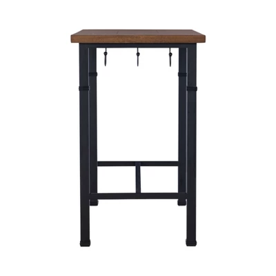 3pc Austin Pub Dining Sets Metal/Black - Linon - Image 5