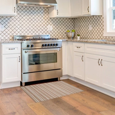 Nimbus Washable Outdoor Rug Tan/Ivory - Linon - Image 6