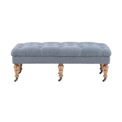 50" Isabelle Bench Blue - Linon - Image 2