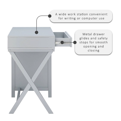 Peggy Side Storage Desk - Linon - Image 3