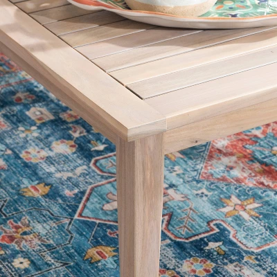 Linon Acacia Square Melita Coffee Table - Image 5