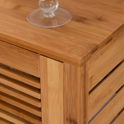Bracken One-Door Floor Cabinet Natural - Linon - Image 10