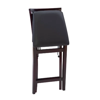 25" Torrin Folding Counter Height Barstool Espresso - Linon - Image 6