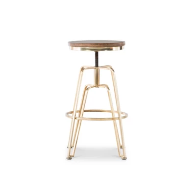 Metal And Wood Stools - Linon - Image 3