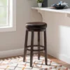 Maya Swivel Backless Barstool - Linon