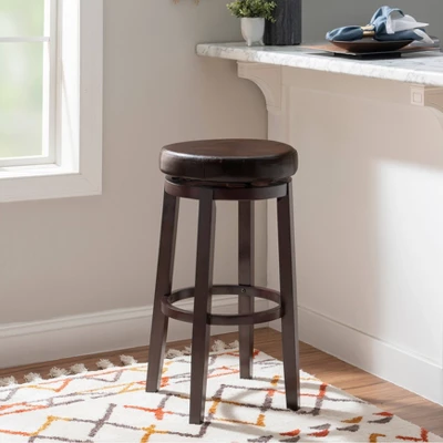 Maya Swivel Backless Barstool - Linon