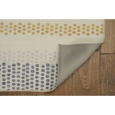 Maldon Washable Outdoor Rug Ivory/Blue - Linon - Image 3