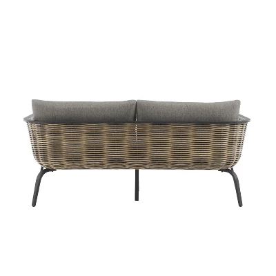 Ashby Loveseat - Gray/Black/Natural - Linon - Image 5