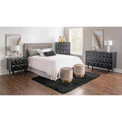 5 Drawer Geo Textured Chest - Linon - Image 12