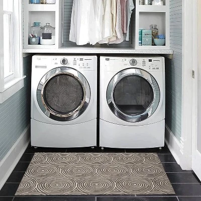 Solway Washable Outdoor Rug Ivory/Brown - Linon - Image 8