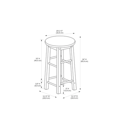 24" Killian Counter Height Barstool - Linon - Image 9