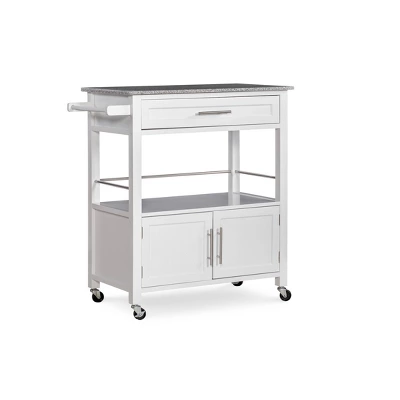 Cameron Kitchen Cart With Granite Top - Linon - Image 13