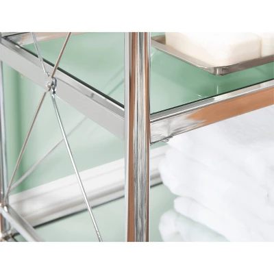 Pinnacle Floor Console Chrome - Linon - Image 10