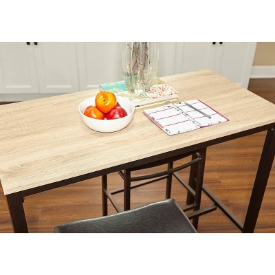 3pc Betty Pub Dining Sets Wood/Brown - Linon - Image 5