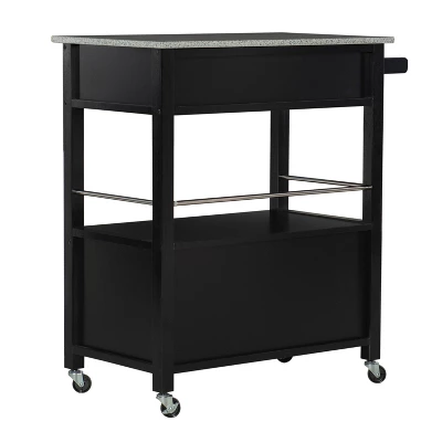Cameron Kitchen Cart With Granite Top - Linon - Image 5
