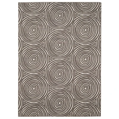 Solway Washable Outdoor Rug Ivory/Brown - Linon - Image 12