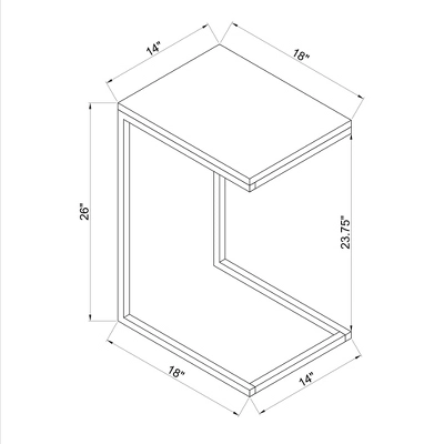 Priscille Accent C Table Gold - Linon - Image 8