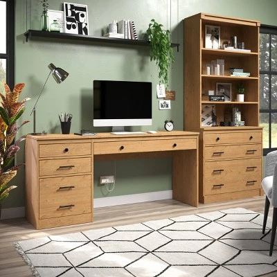 Vanessa Desk 1 File Cabinet - Linon - Image 11