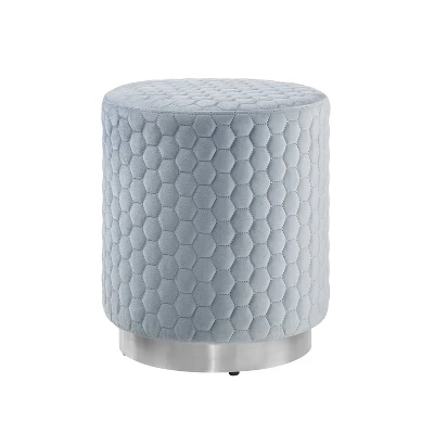 Camber Round Upholstered Ottoman - Linon - Image 9