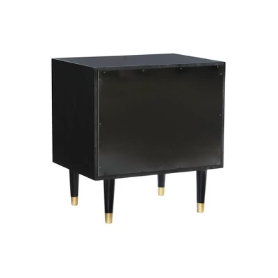 2 Drawer Geo Textured Nightstand - Linon - Image 5
