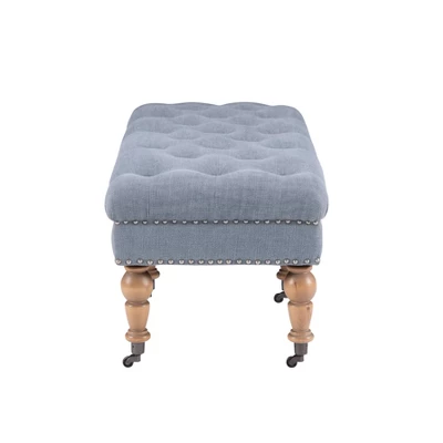 50" Isabelle Bench Blue - Linon - Image 3