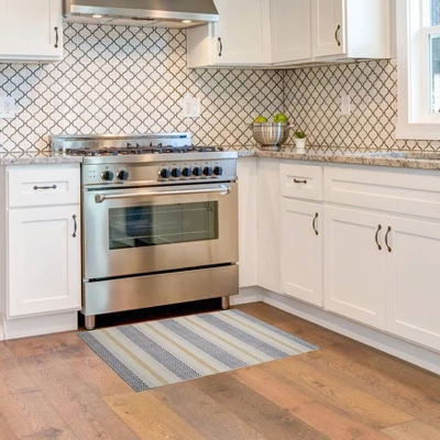 Maldon Washable Outdoor Rug Ivory/Blue - Linon - Image 6